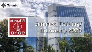 ONGC Summer Training/Internship