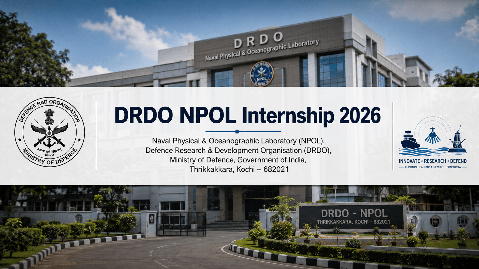 DRDO NPOL Internship 2026: 35 Seats, ₹30,000 Stipend Guide