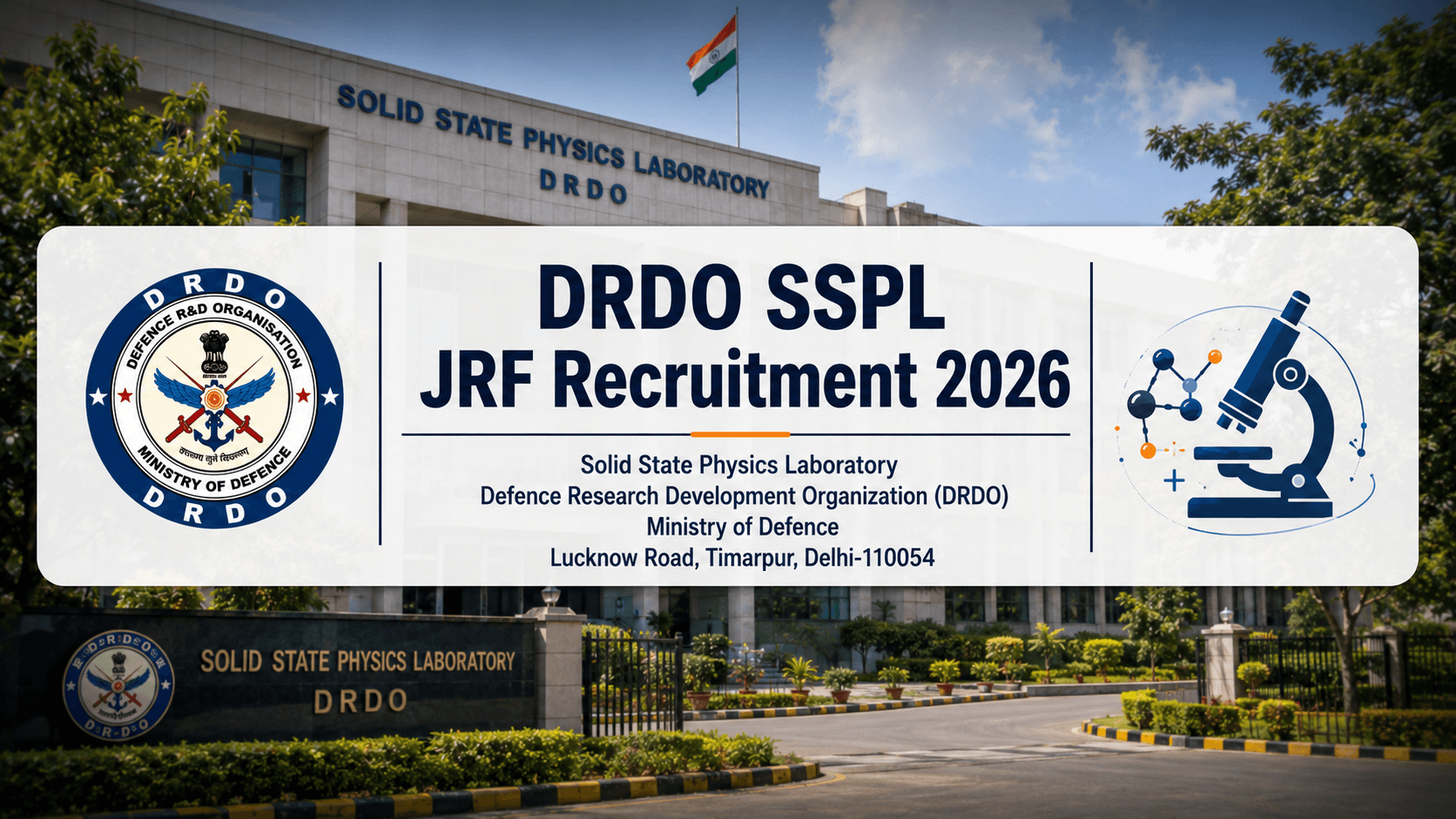 DRDO SSPL JRF Recruitment 2026: ₹67,000 Fellowship Details