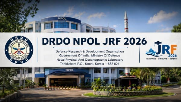 DRDO NPOL JRF 2026: ₹37,000 Stipend & Walk-In Details